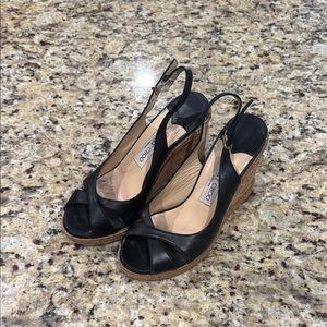 Jimmy Choo Black Wedge Shoes